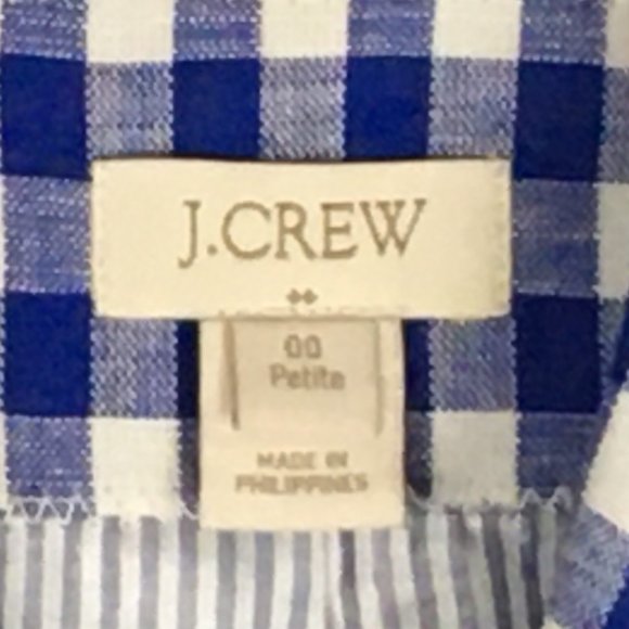 NEW J Crew Campbell Blue Blazer In Gingham NWOT - Picture 6 of 8